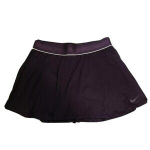 Nike Golf Skirt Skort Dri Fit Tennis Under Shorts Purple Stripe Stretch M